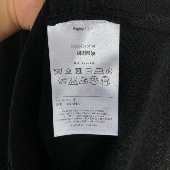 Valentino lace sweater black womans wool nwot - Picture 4 of 4